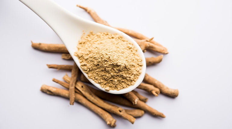 sproszkowany korzeń ashwagandhy witania ospała