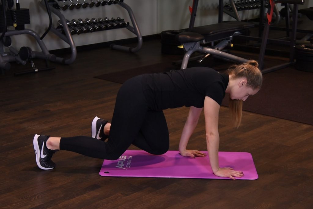 Bear crawl Ćwiczenie Bear crawl - just be fit