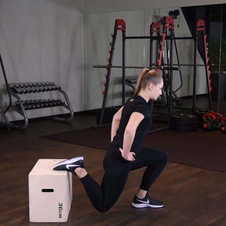 Przysiad bułgarski Ćwiczenie Przysiad bułgarski - just be fit