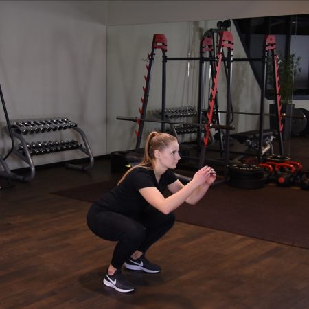 Przysiad z wyskokiem Przysiad z wyskokiem - just be fit