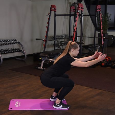 Przysiad z zakrokiem Przysiad z zakrokiem - just be fit