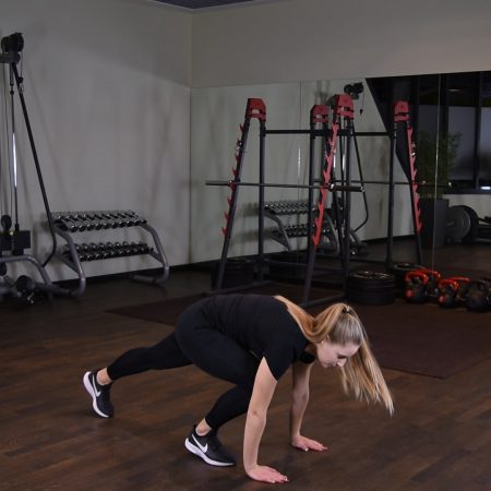 Burpee chodzony Ćwiczenie Burpee chodzony - just be fit