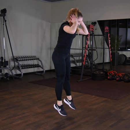 Burpee z wyskokiem Ćwiczenie Burpee z wyskokiem - just be fit