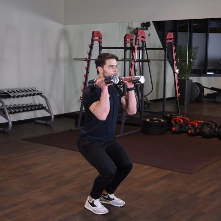 Hang power clean hantlami Ćwiczenie Hang power clean hantlami - just be fit