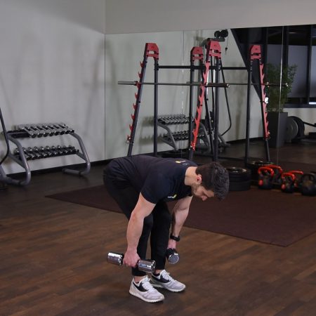 Martwy ciąg z hantlami Ćwiczenie Martwy ciąg z hantlami