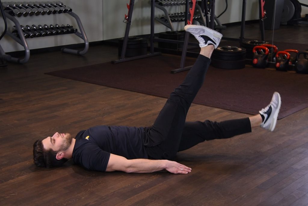 Nożyce pionowe w leżeniu tyłem