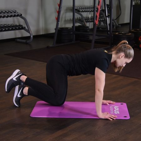 Odwodzenie nogi w klęku podpartym Odwodzenie nogi w klęku podpartym - just be fit