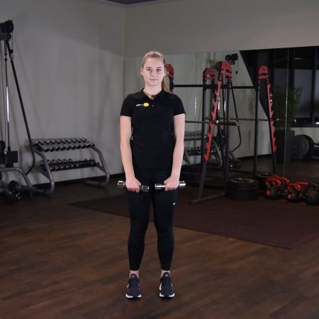 Pajace - ramiona przodem z hantlami