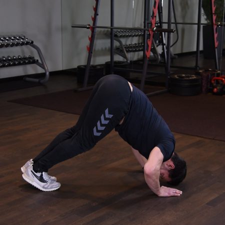 Pike push-up Ćwiczenie Pike push-up - just be fit