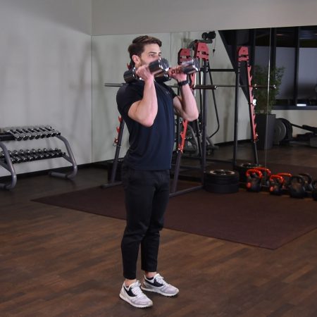 Power clean hantlami Ćwiczenie Power clean hantlami - just be fit