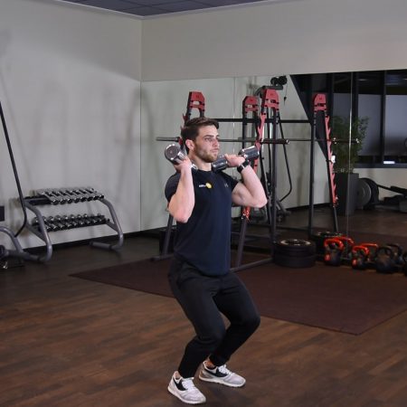 Power jerk z hantlami Power jerk z hantlami - just be fit