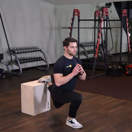 Przysiad bułgarski Ćwiczenie Przysiad bułgarski - just be fit