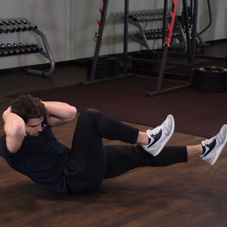 Rowerek ze spięciem brzucha Ćwiczenie Rowerek ze spięciem brzucha - just be fit