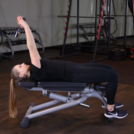 Skullcrusher - francuskie uginanie hantla leżąc na płasko Skullcrusher - francuskie uginanie hantla leżąc na płasko