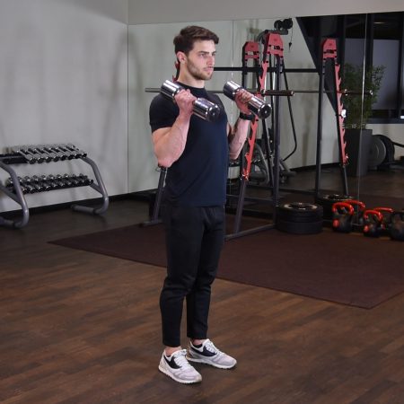 Uginanie ramion z hantlami w chwycie młotkowym Uginanie ramion z hantlami w chwycie młotkowym