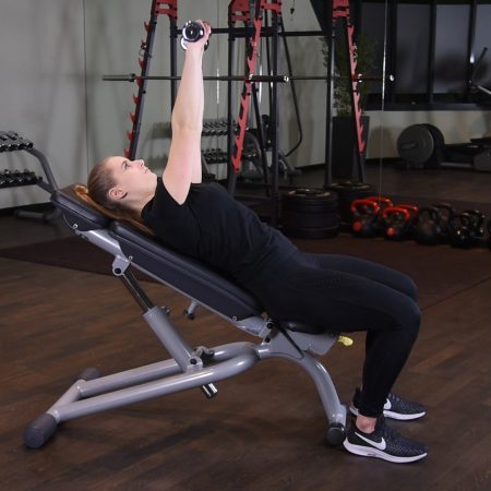 Wyciskanie hantelek na ławce dodatniej - just be fit