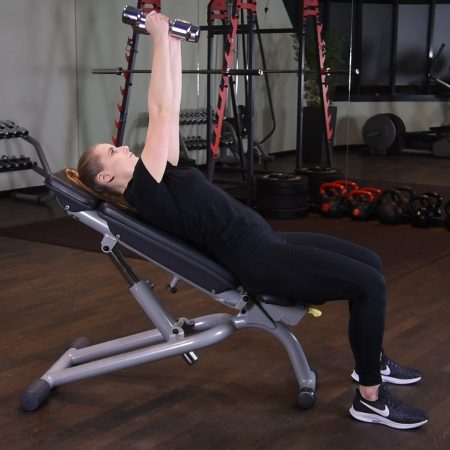 Wyciskanie hantelek wąsko na ławce dodatniej Wyciskanie hantelek wąsko na ławce dodatniej - just be fit