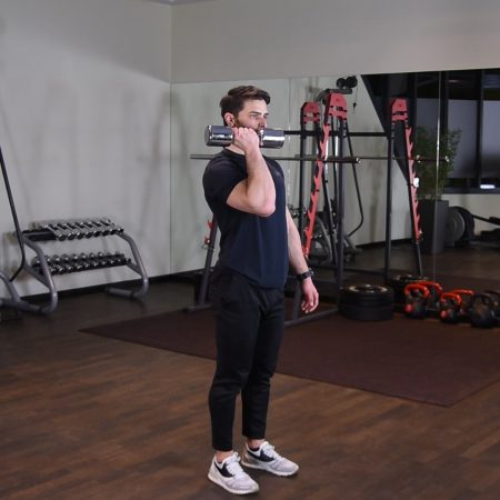 Wyciskanie hantla nad głowę jednorącz z rotacją Arnoldki jednorącz - Wyciskanie hantla nad głowę jednorącz z rotacją