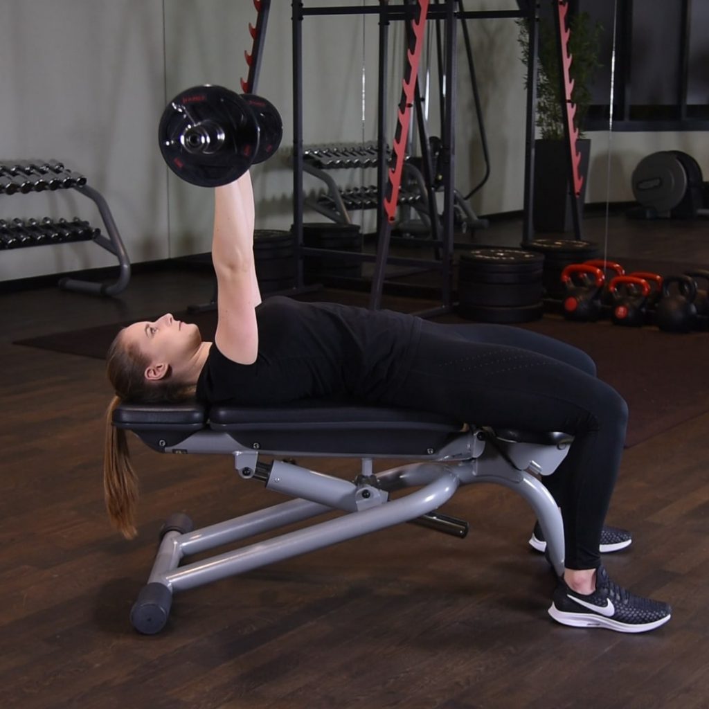 Wyciskanie sztangi na ławce płaskiej Wyciskanie sztangi na ławce płaskiej - just be fit