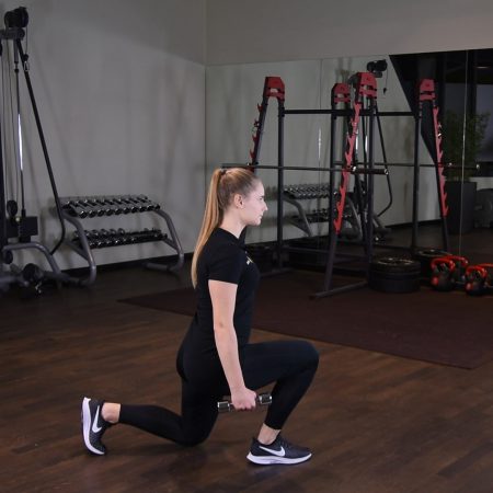 Wykroki chodzone z hantlami Wykroki chodzone z hantlami