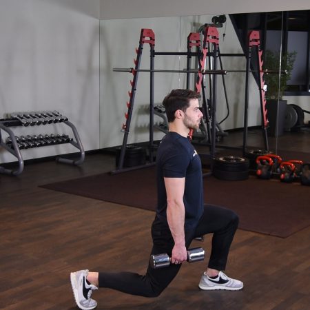 Zakroki z hantlami Zakroki z hantlami - just be fit