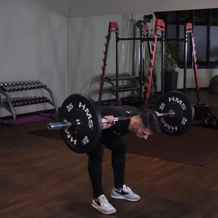 Dzień dobry ze sztangą Ćwiczenie Dzień dobry ze sztangą - just be fit