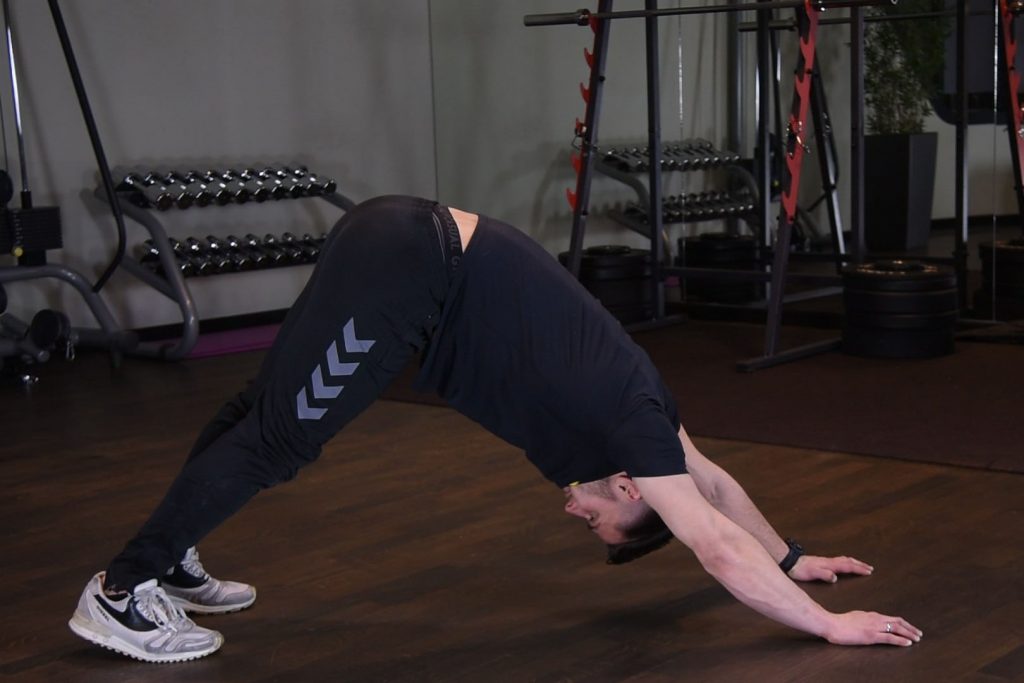 Pies z głową w dół Ćwiczenie Pies z głową w dół - just be fit