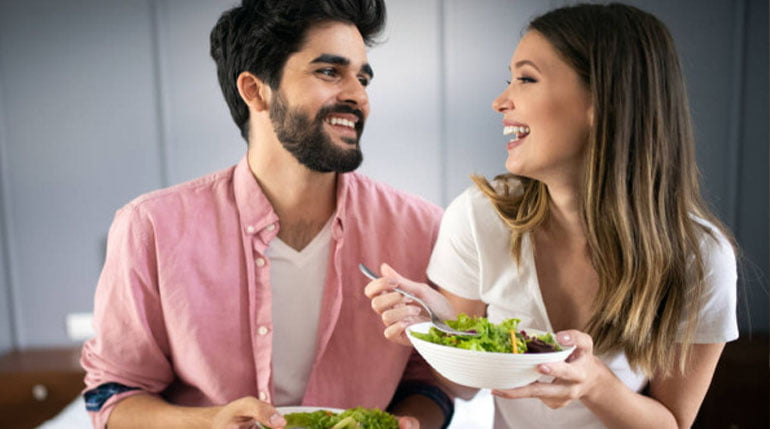 para odżywiająco się zdrowo