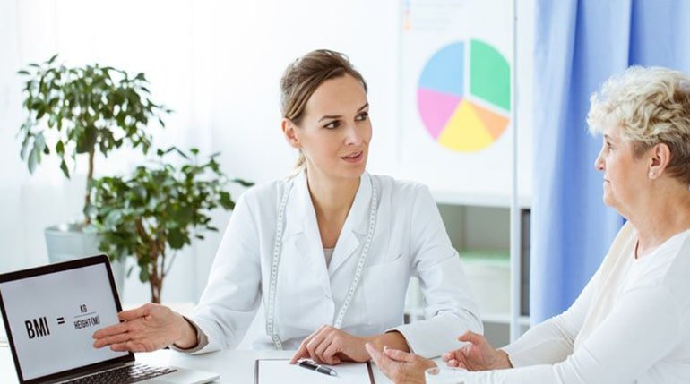poinformowanie pacjenta o ryzyku otyłości