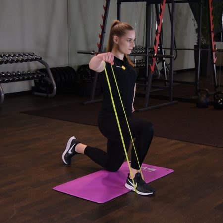 Odwodzenie ramienia w klęku z gumą mini band