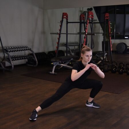 Przysiad kozacki just be fit dla kobiet