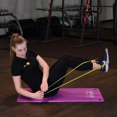 Russian twist z gumą mini band just be fit Russian twist z gumą mini band just be fit