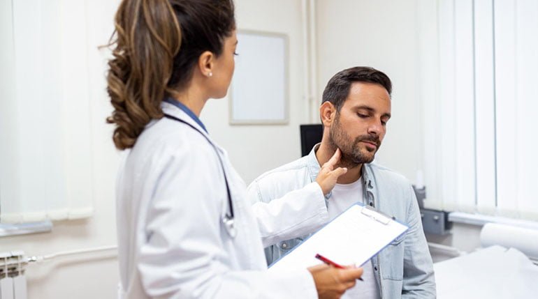 badanie tarczycy mężczyzny