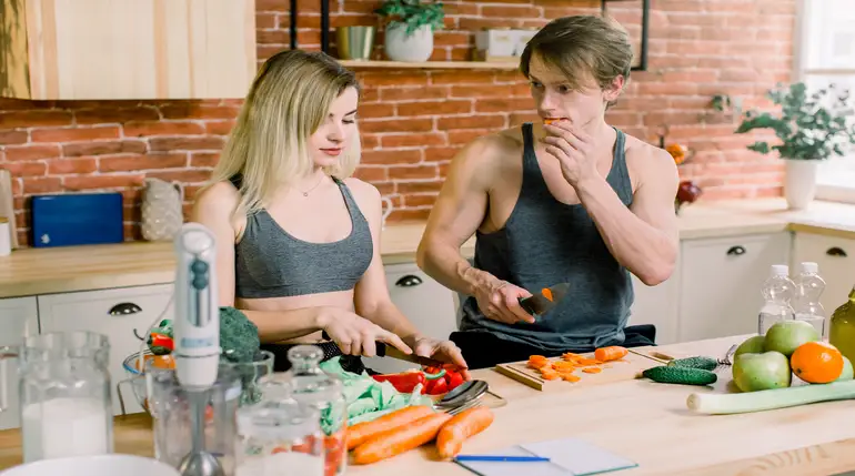 wspólne gotowanie na parze