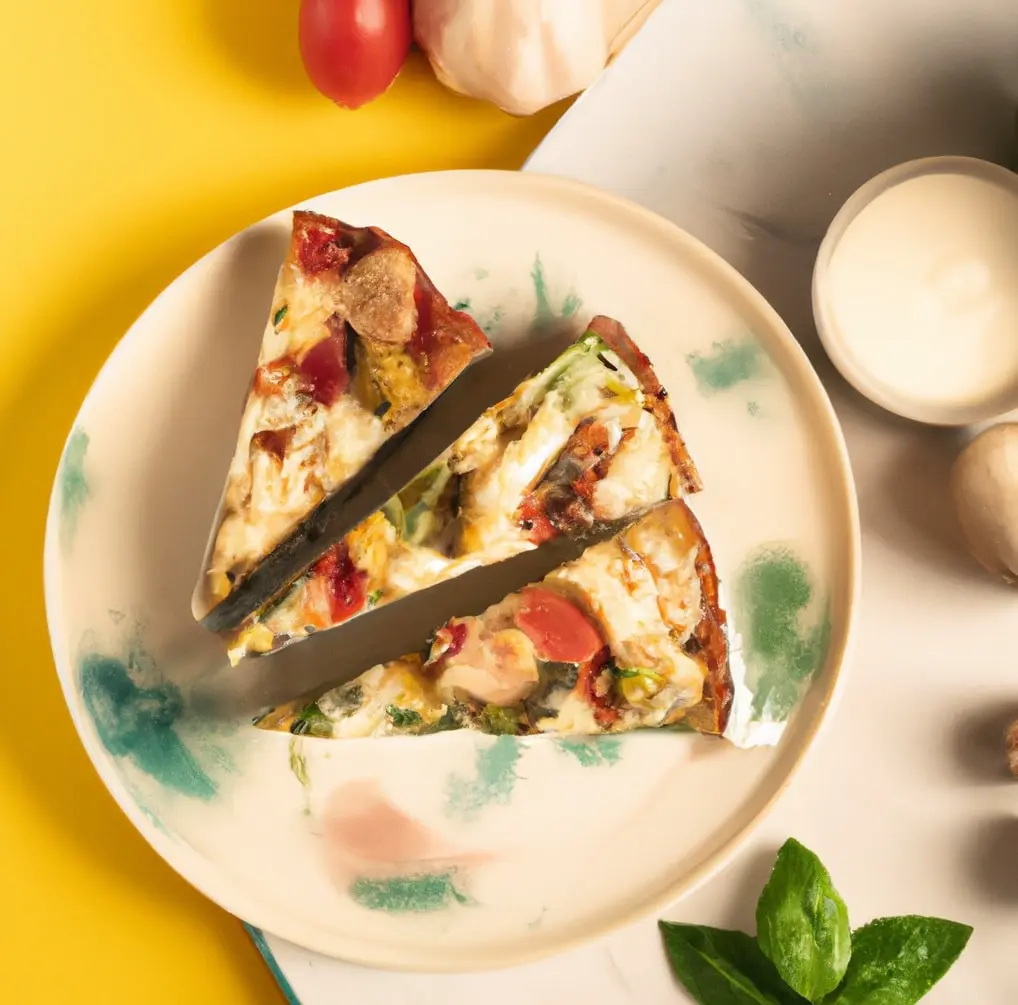 Frittata z brokułami i suszonymi pomidorami