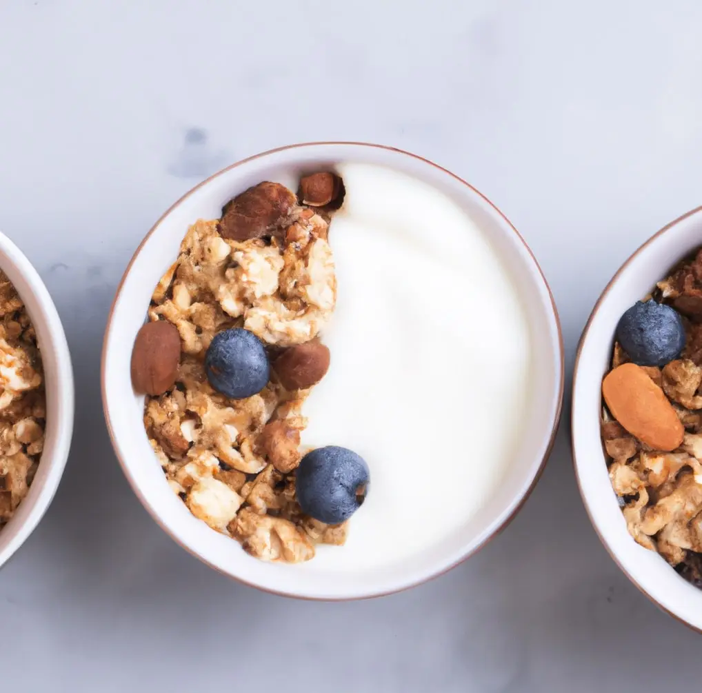 Jogurt z borówkami i orzechami