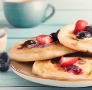 Jogurtowe placki z owocami