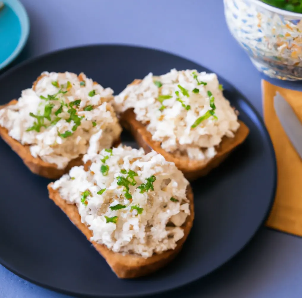 Kanapka z pastą z makreli i jajek