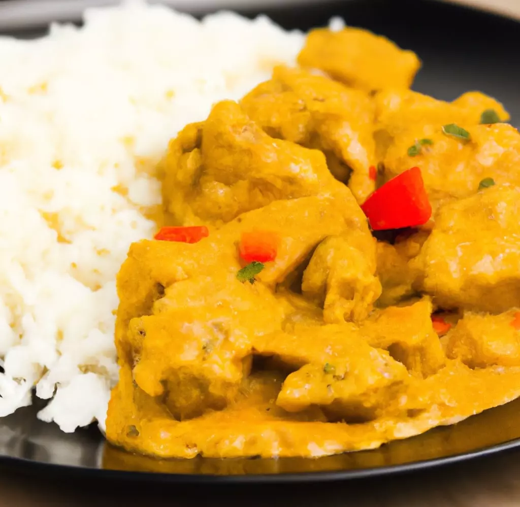 Kurczak w kremowym sosie curry