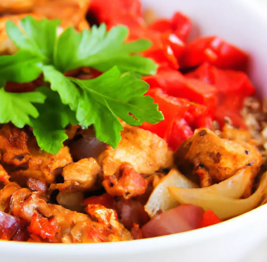 Leczo z indykiem selerem naciowym i kaszą gryczaną