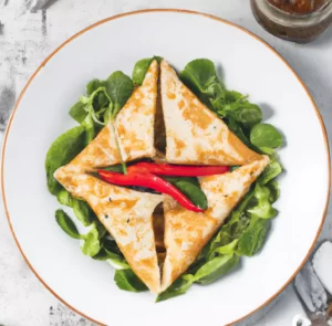 Naleśniki z kurczakiem, szpinakiem i awokado