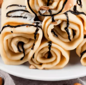 Naleśniki z serem i malinami