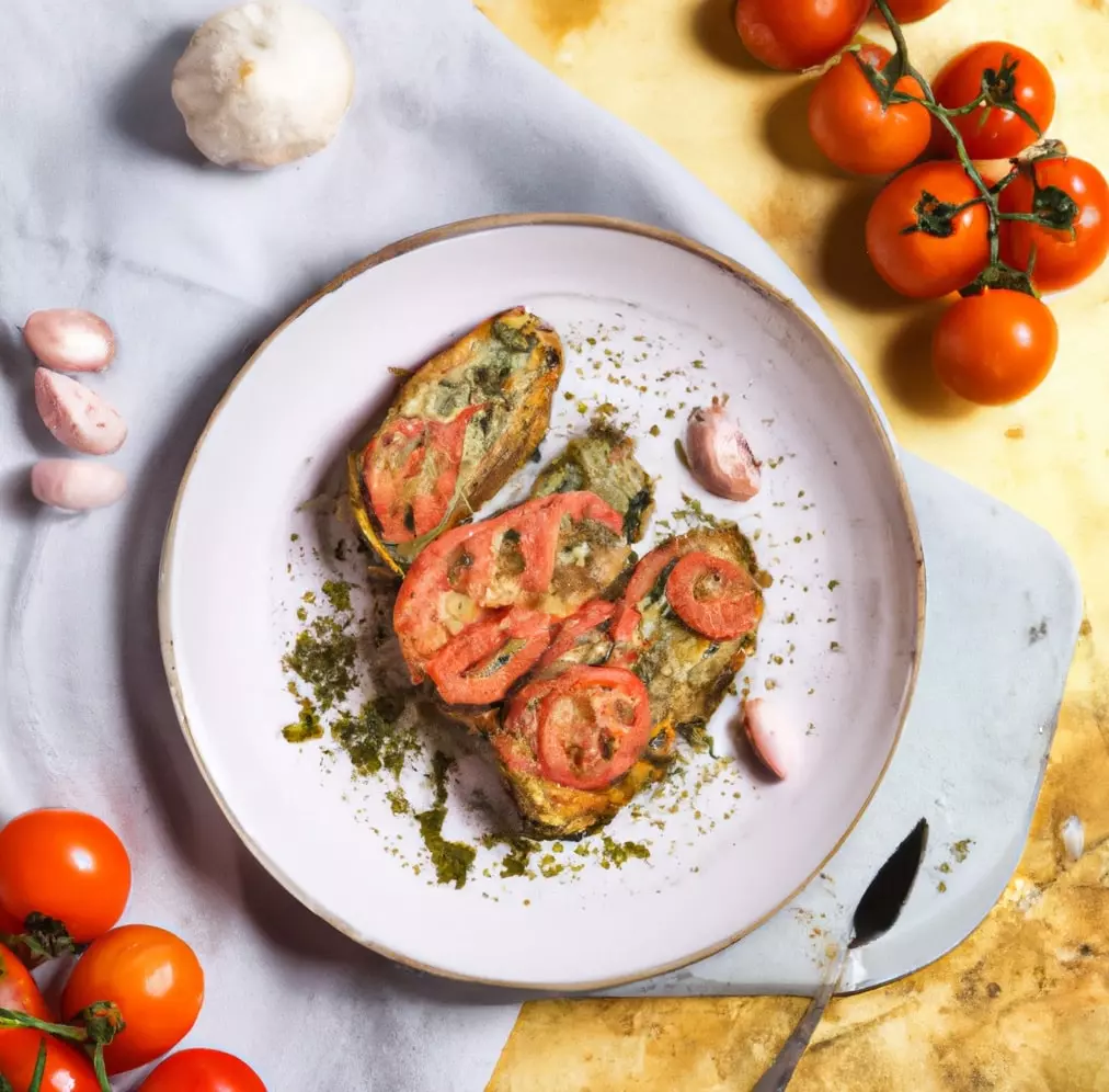 Omlet z wędzonym łososiem, szpinakiem i pomidorkami koktajlowymi