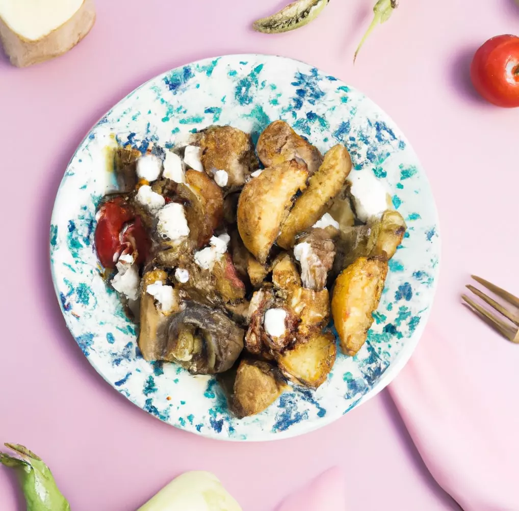 Pieczone warzywa z serem feta