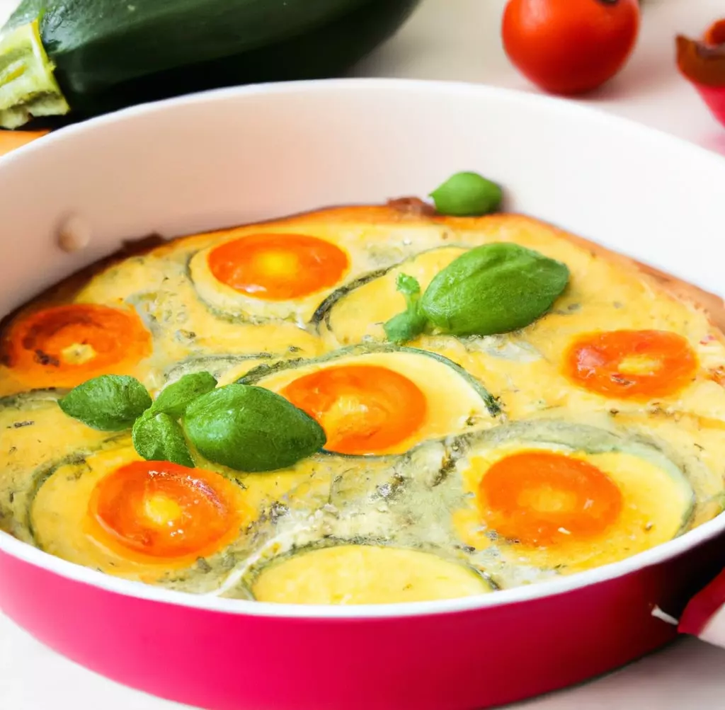 Pieczony omlet z cukinią