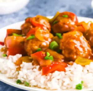 Pulpety w sosie słodko kwaśnym