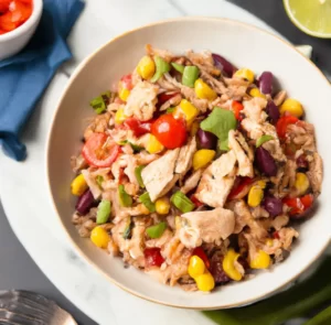 Ryż z kurczakiem z warzywami po meksykańsku