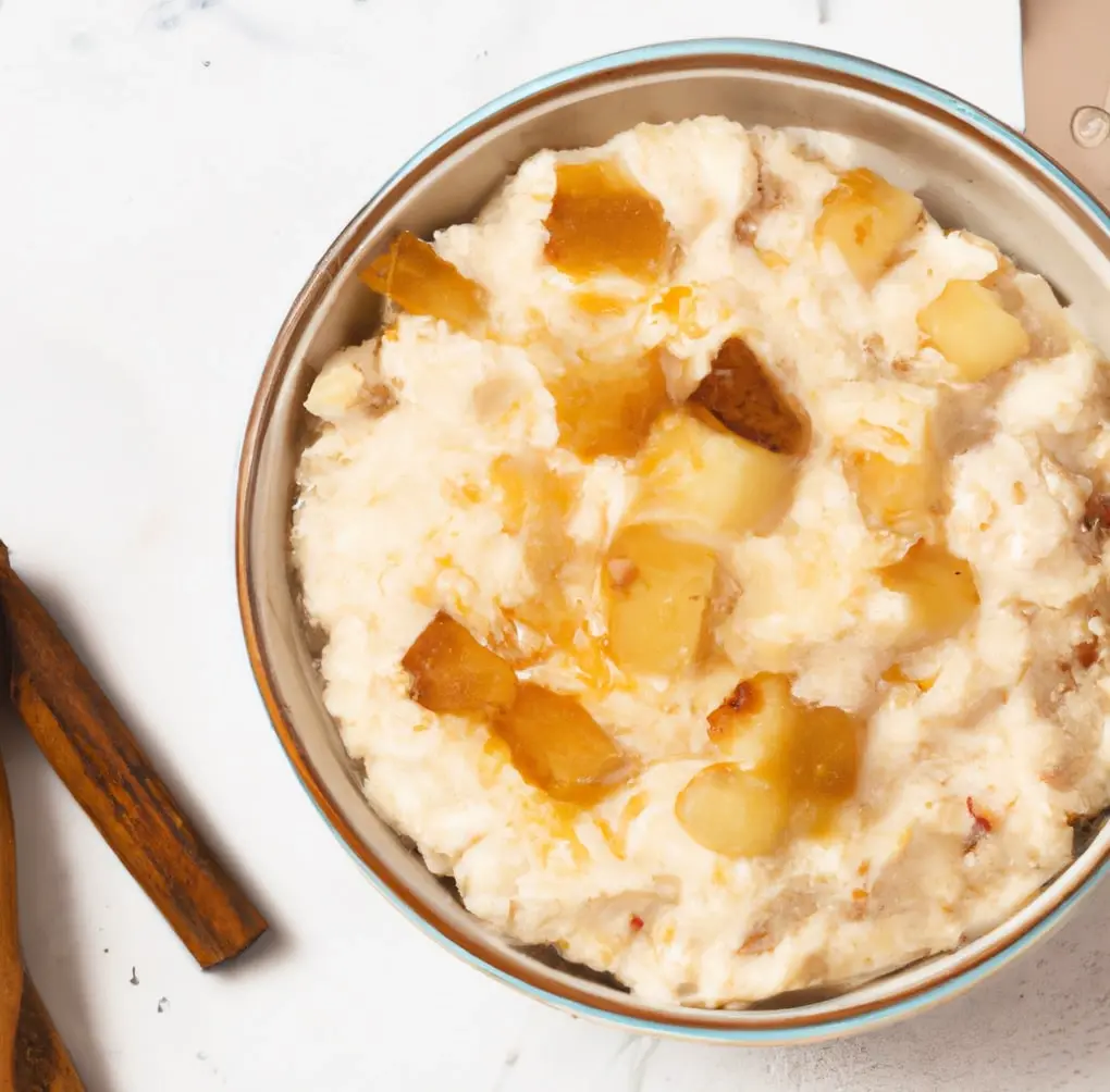 Ryżowy pudding z prażonymi gruszkami