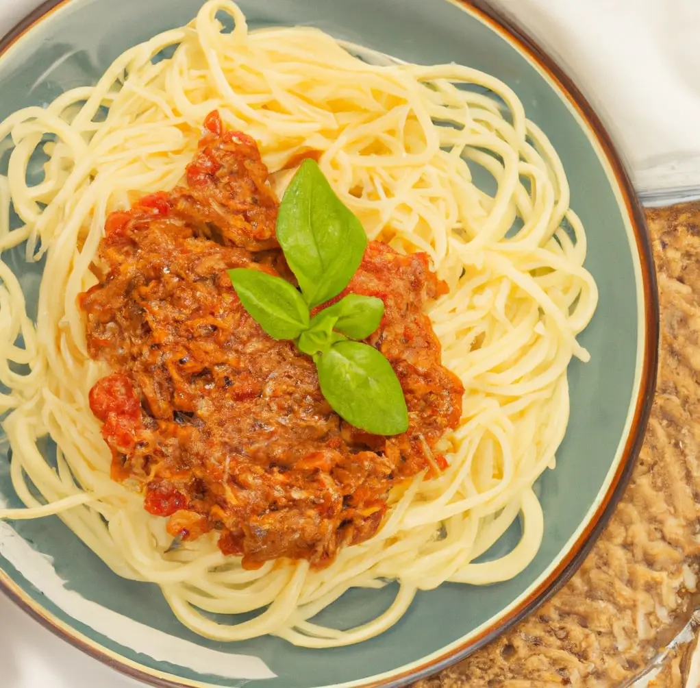 Vege spaghetti bolognese