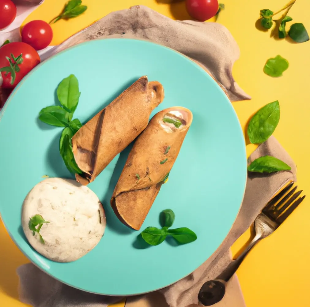 Wegańskie naleśniki pełnoziarniste z nadzieniem z czerwonej fasoli, papryki i aromatycznych przypraw